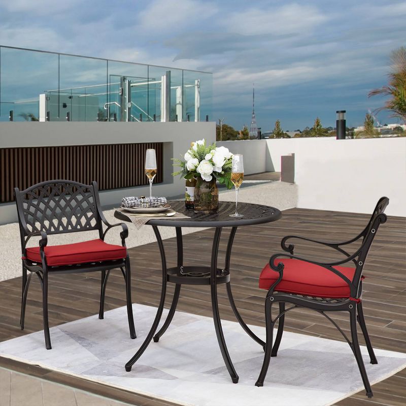 3pc Cast Aluminum Bistro Set - Nuu Garden