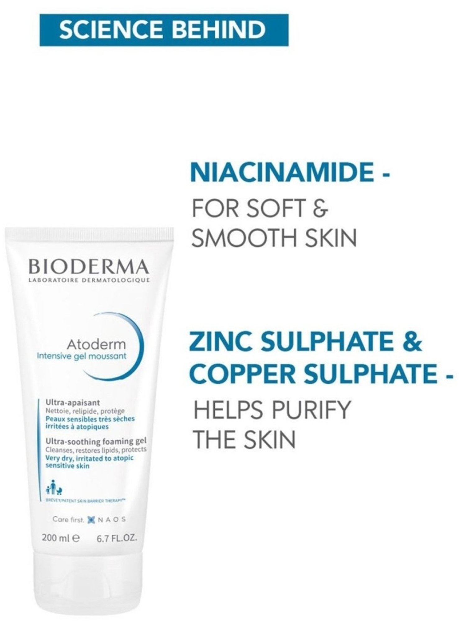 Bioderma Atoderm Intensive Gel Moussant Ultra Soothing Shower Gel - 200 ml