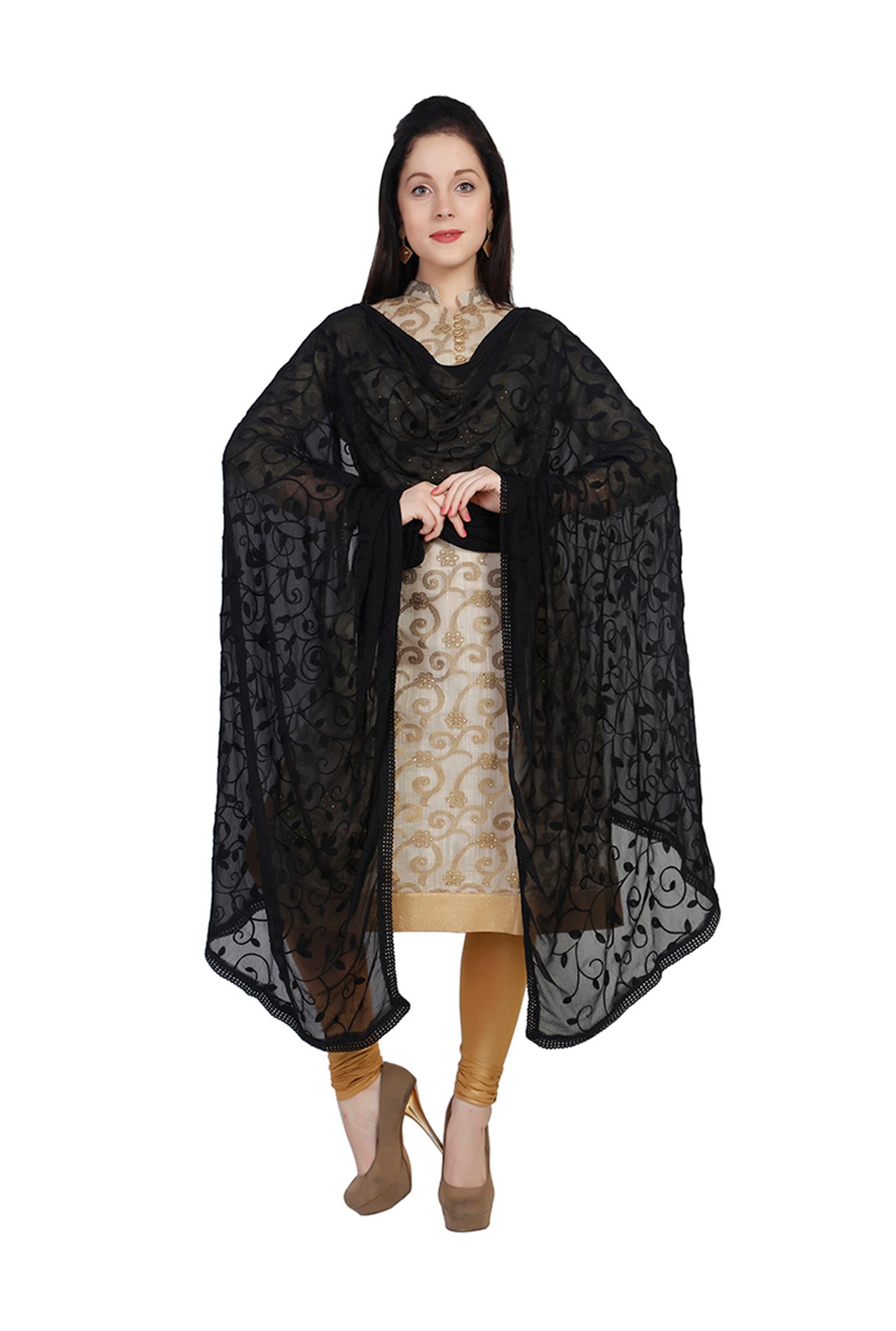 Dupatta Bazaar Black Dupatta