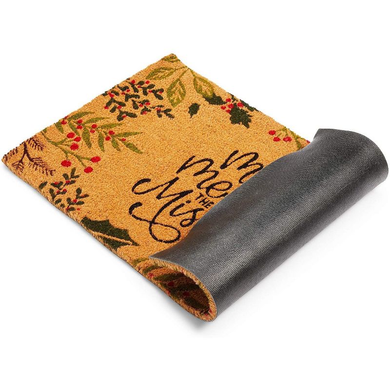 Evergreen Flag Cambridge Welcome Burlap Sassafras Switch Mat - 22" Long x 10" High