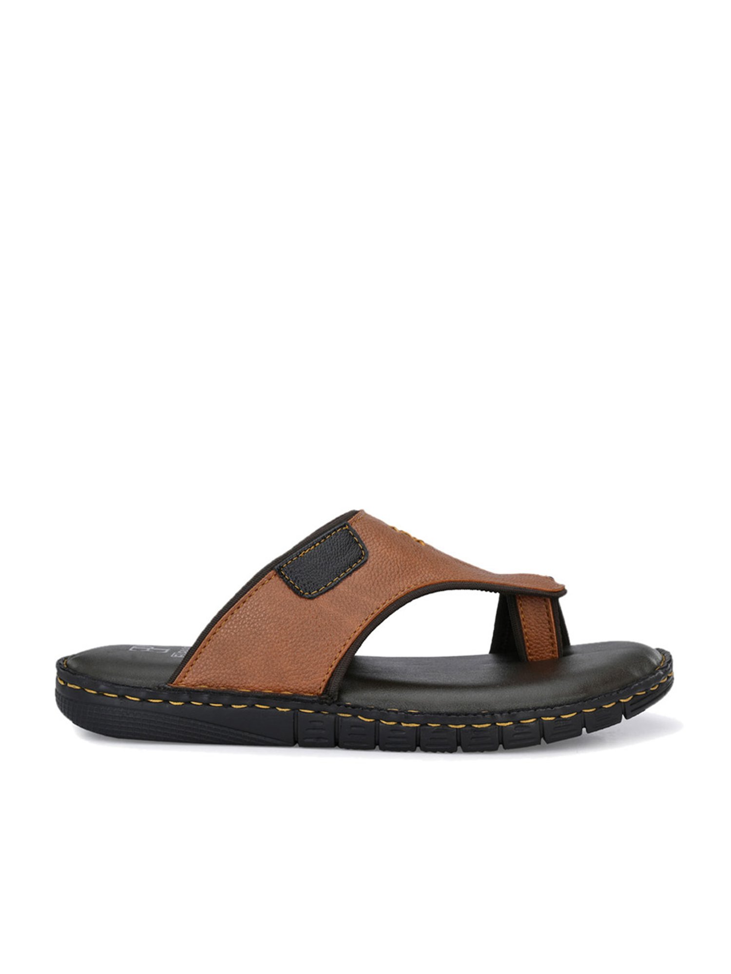 El Paso Men's Tan Toe Ring Sandals