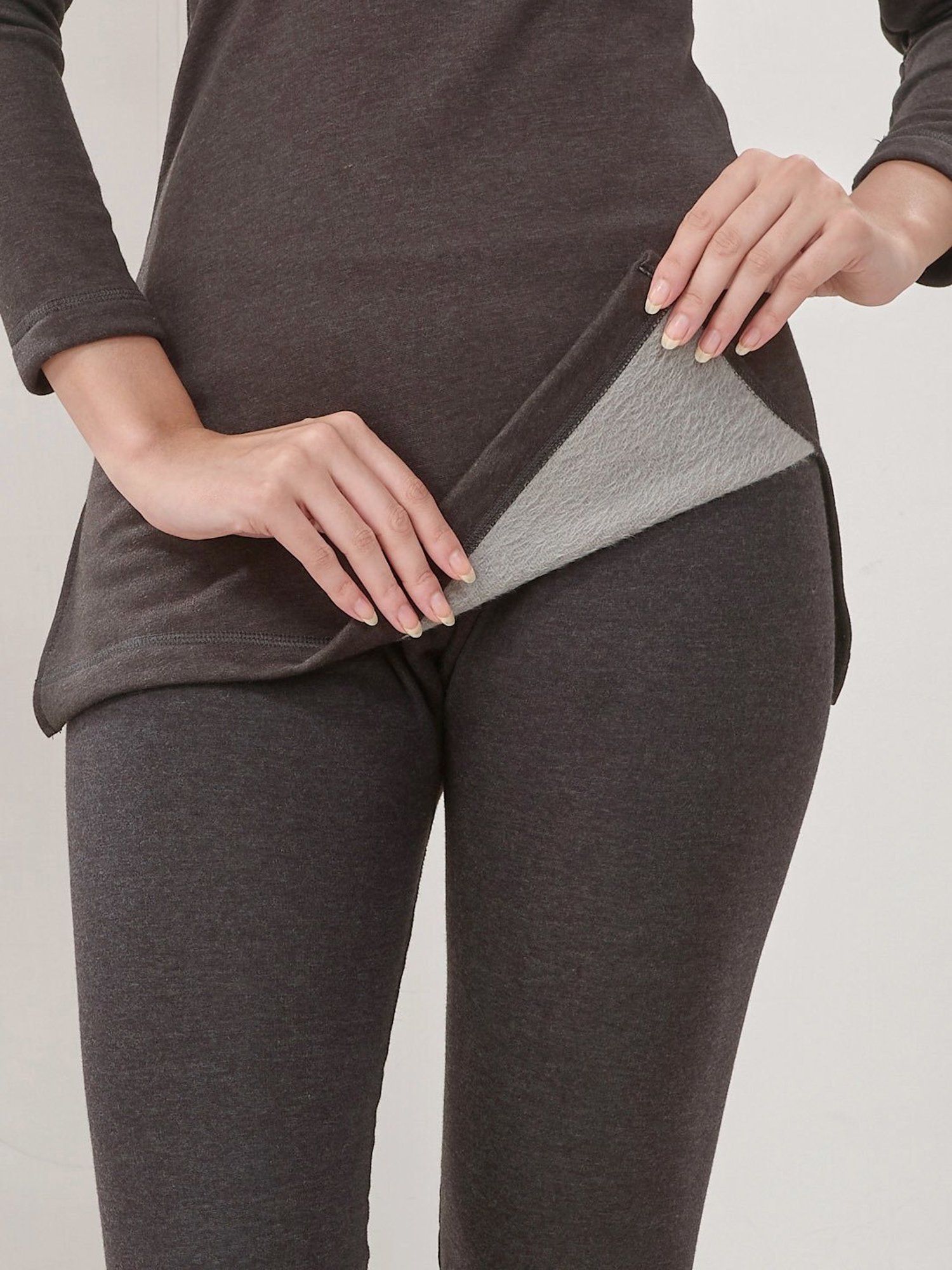 LUX Inferno Black Plain Thermal Top