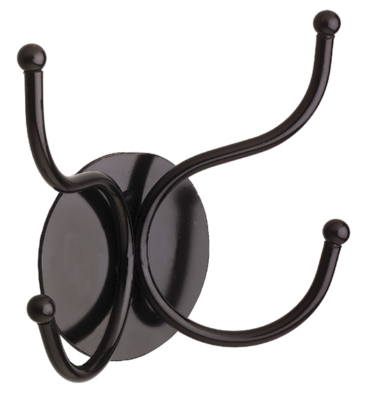 Contemporary Wall Garment Hooks (Black)