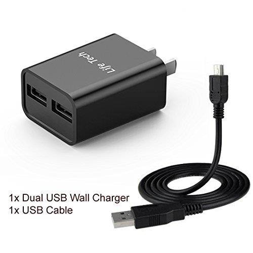 For LG G Vista 2, V10, Revere 3, G3 Vista, G3, L35, Volt, Lucid 3, Extravert 2, Optimus Zone 2, L80, G2 Mini, G Pro 2, G Flex, G2 Dual USB Ports Wall Home House AC Charger w/USB Charging Cable