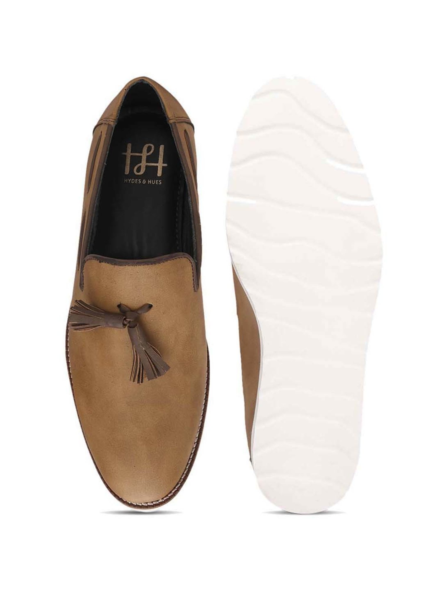 Hydes N Hues Men's Tan Boat Shoes