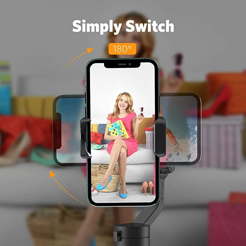 3Axis Gimbal Stabilizer for Smartphone05lbs Lightweight Foldable Phone Gimbal wAuto Inception DollyZoom Timelapse Handheld Gimbal for iPhone 11 pro max11Xs MaxSamsung  iSteady X