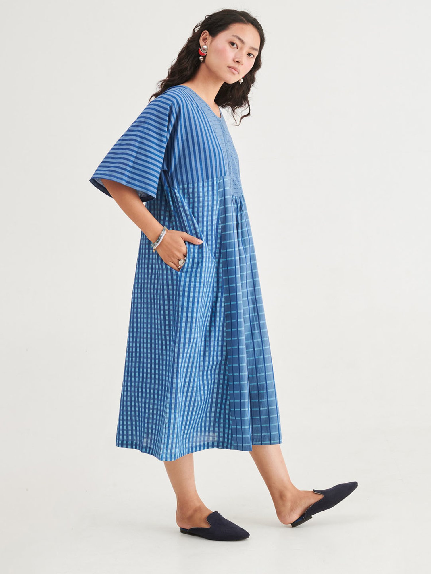 Prakriti Jaipur Indigo Nila Kaftan Dress