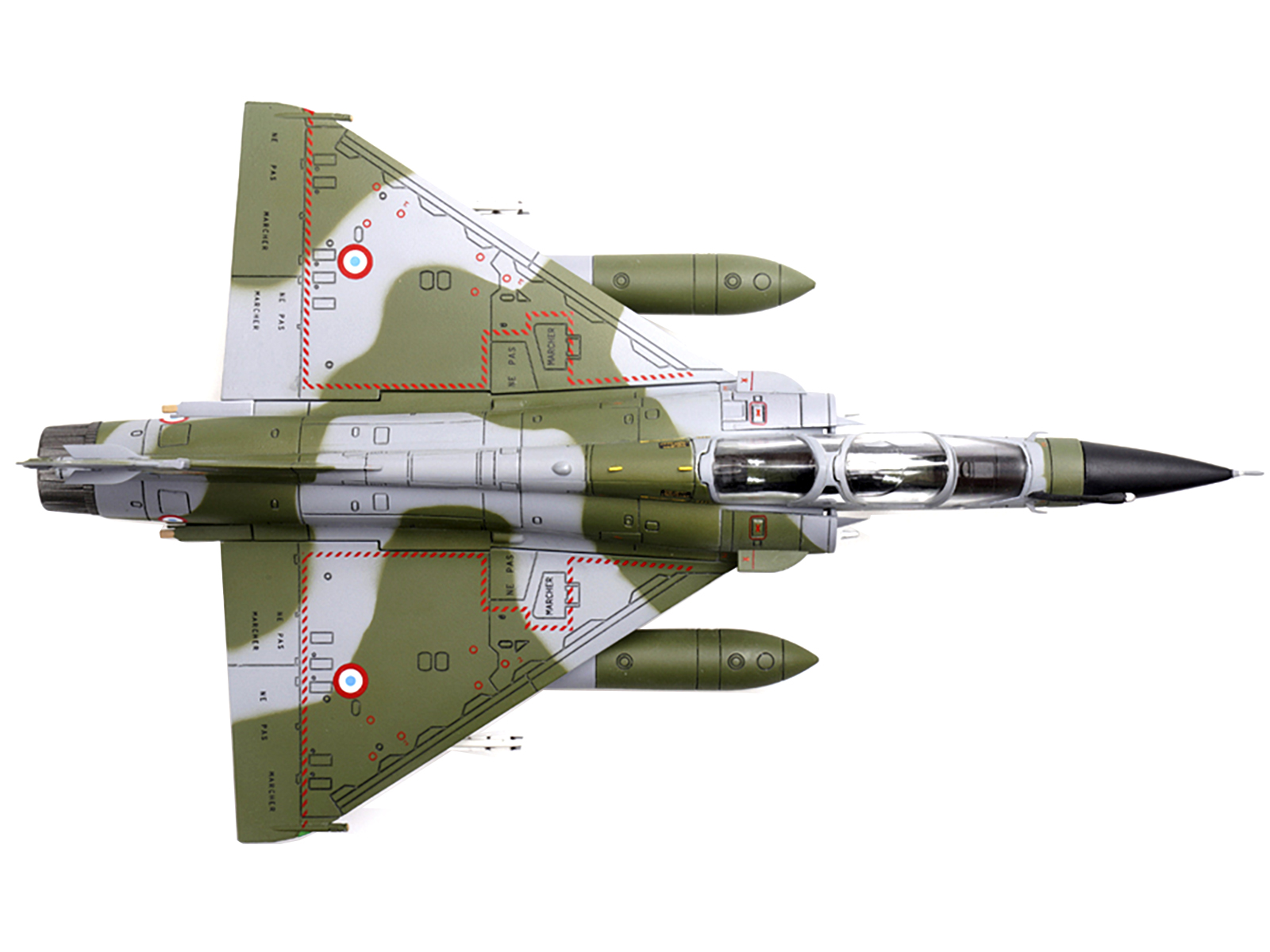 Dassault Mirage 2000N Fighter Plane Camouflage "French Air Force - Armee de l&rsquo;Air" with Missile Accessories "Wing" Series 1/72 Diecast Model by Panzerkampf