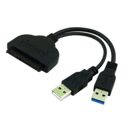 USB 3.0 to SATA 22P 2.5" Hard Disk Driver Adapter with USB Power Cable