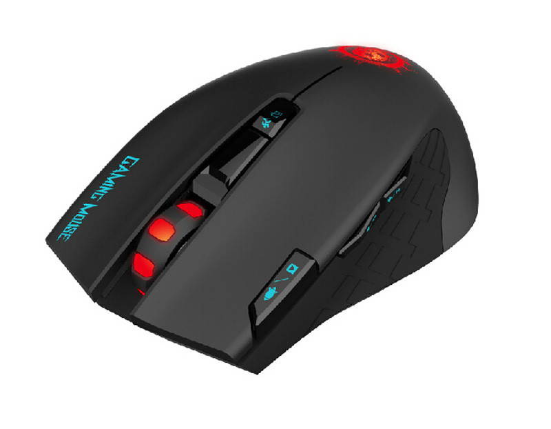 Funtech 2400DPI C20 High End 2.4GHz 8 Keys Breathing Back LightMultimedia Wireless Gaming/Office Mouse Xmas Gift