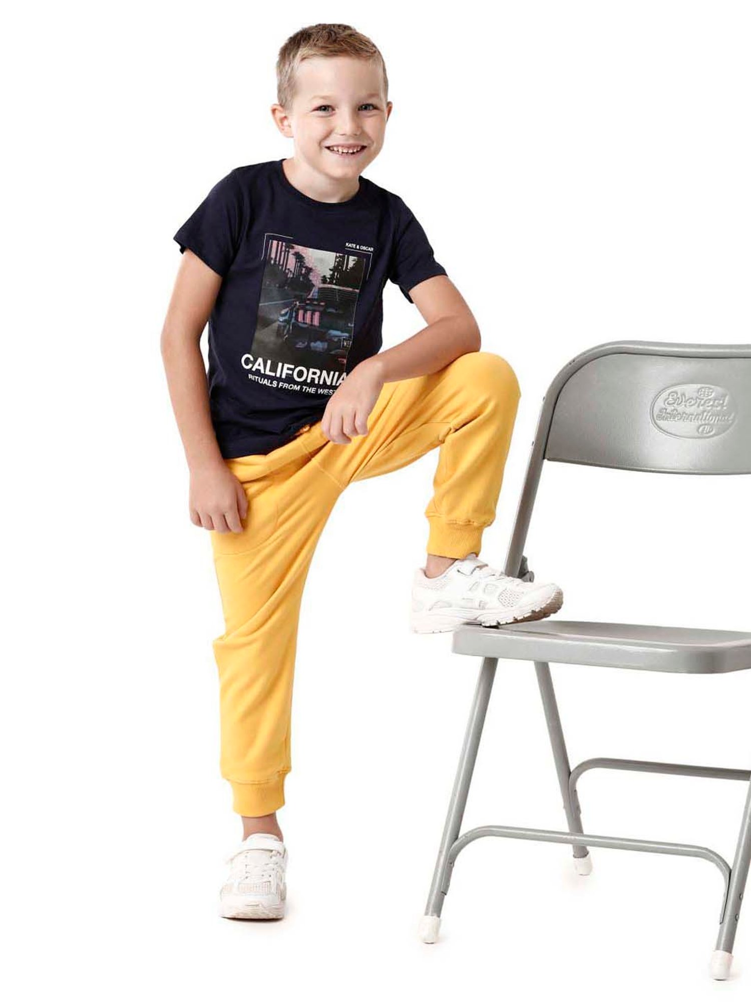Todd N Teen Kids Navy Cotton Joggers
