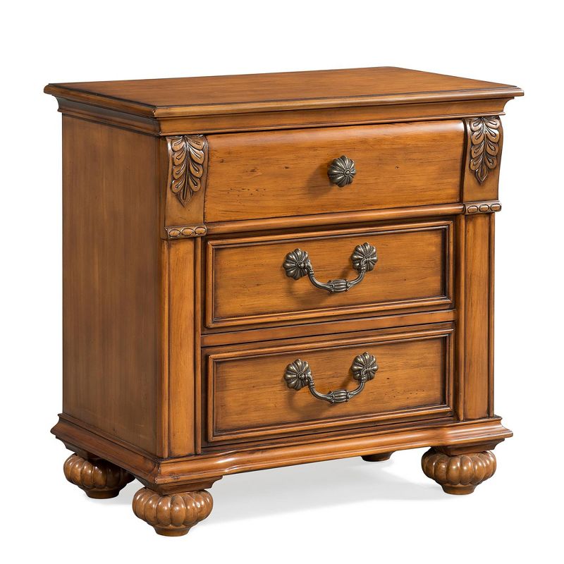 5pc King Barrow Poster Bedroom Set Oak - Picket House Furnishings