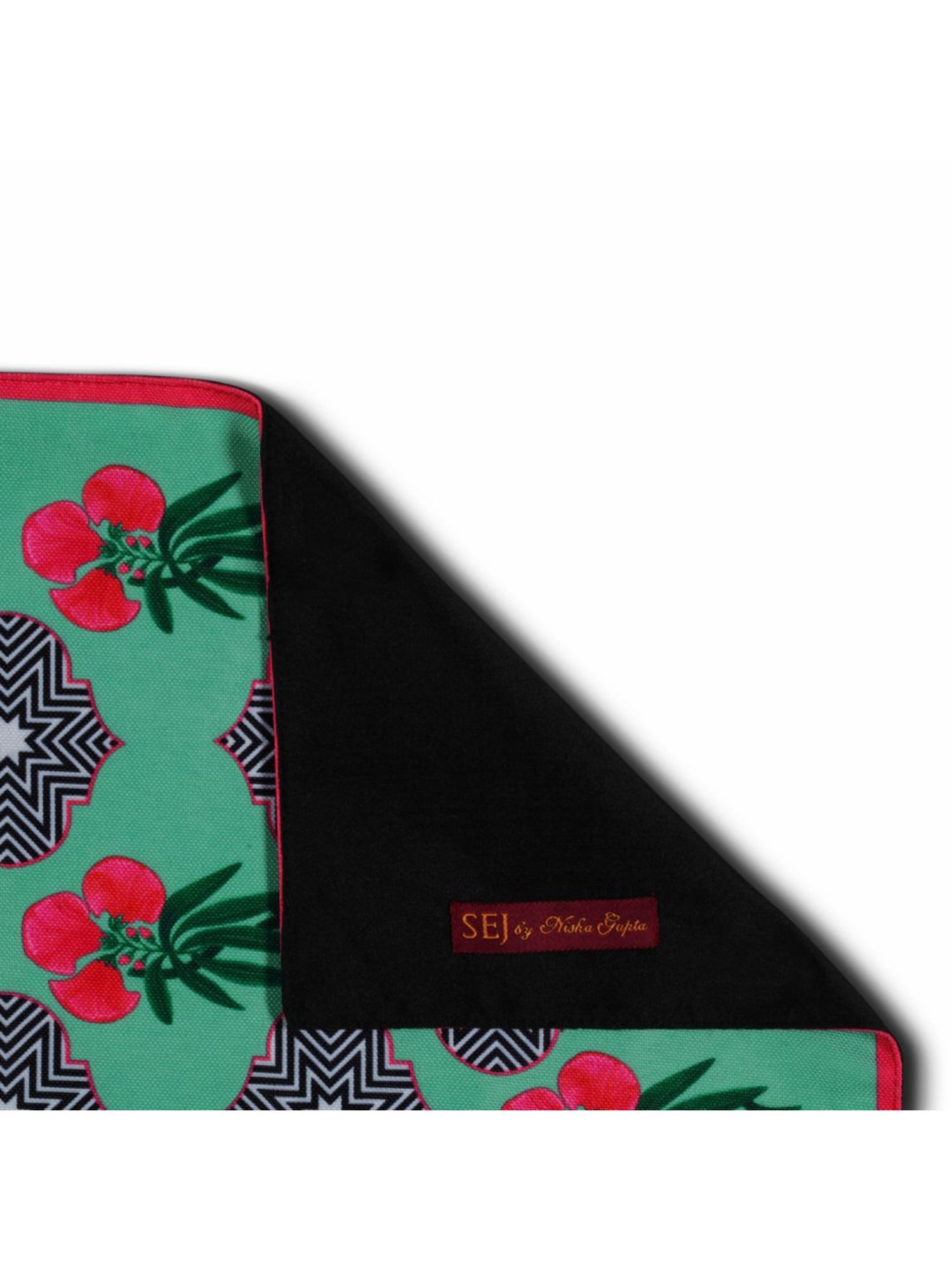 SEJ by Nisha Gupta Green Placemats - Set of 4