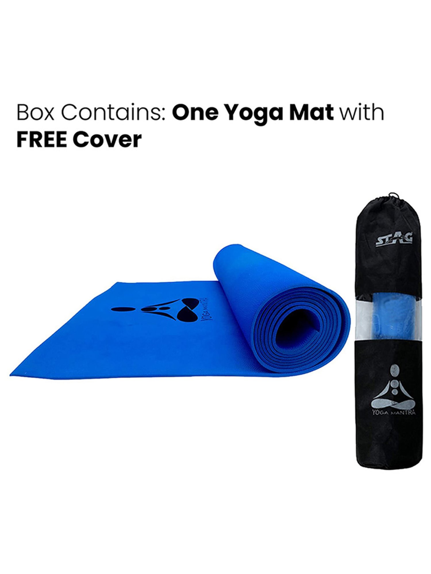 Stag Global Anti-Slip Yoga Mat (Blue) Size - 6X2 Ft