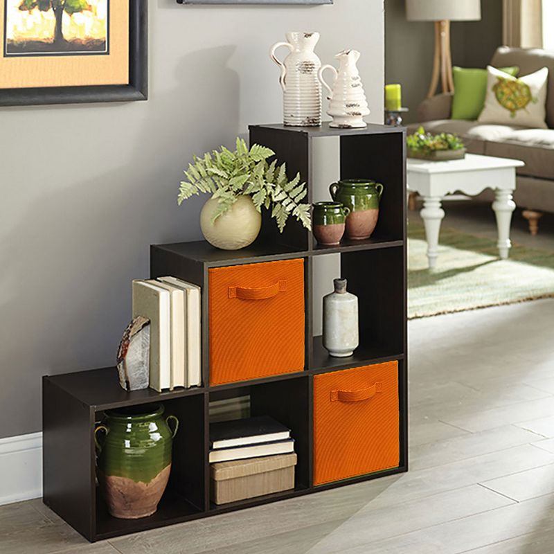 ClosetMaid 5153300 Nonwoven Polypropylene Fabric Multiple Item Spacious Storage Organizer Cube with Two Handle Design, Fiesta Orange (6 Pack)