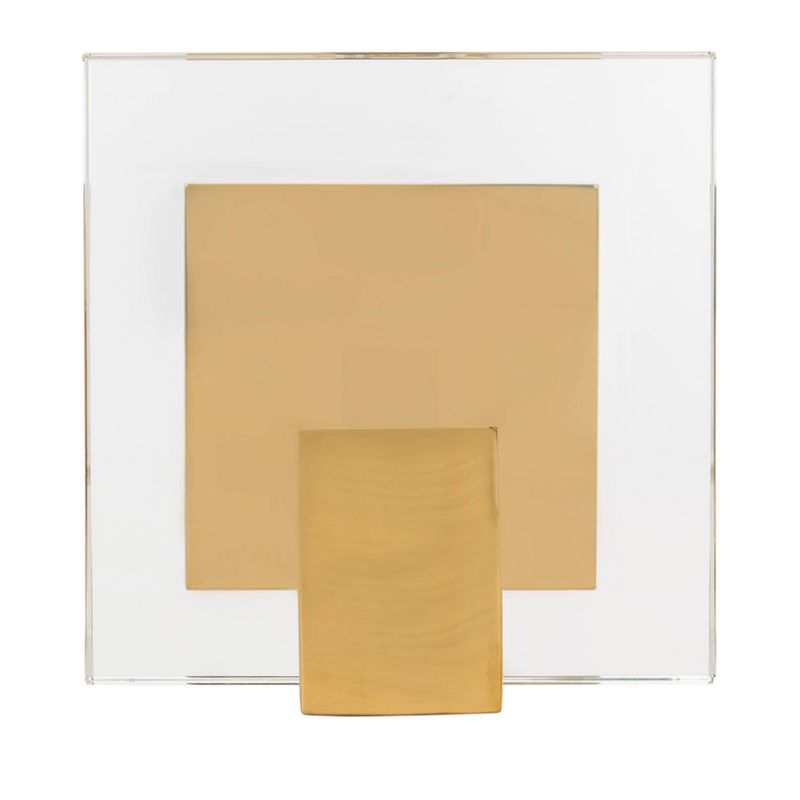 Mars Acrylic Drink Table Clear/Brass - Safavieh