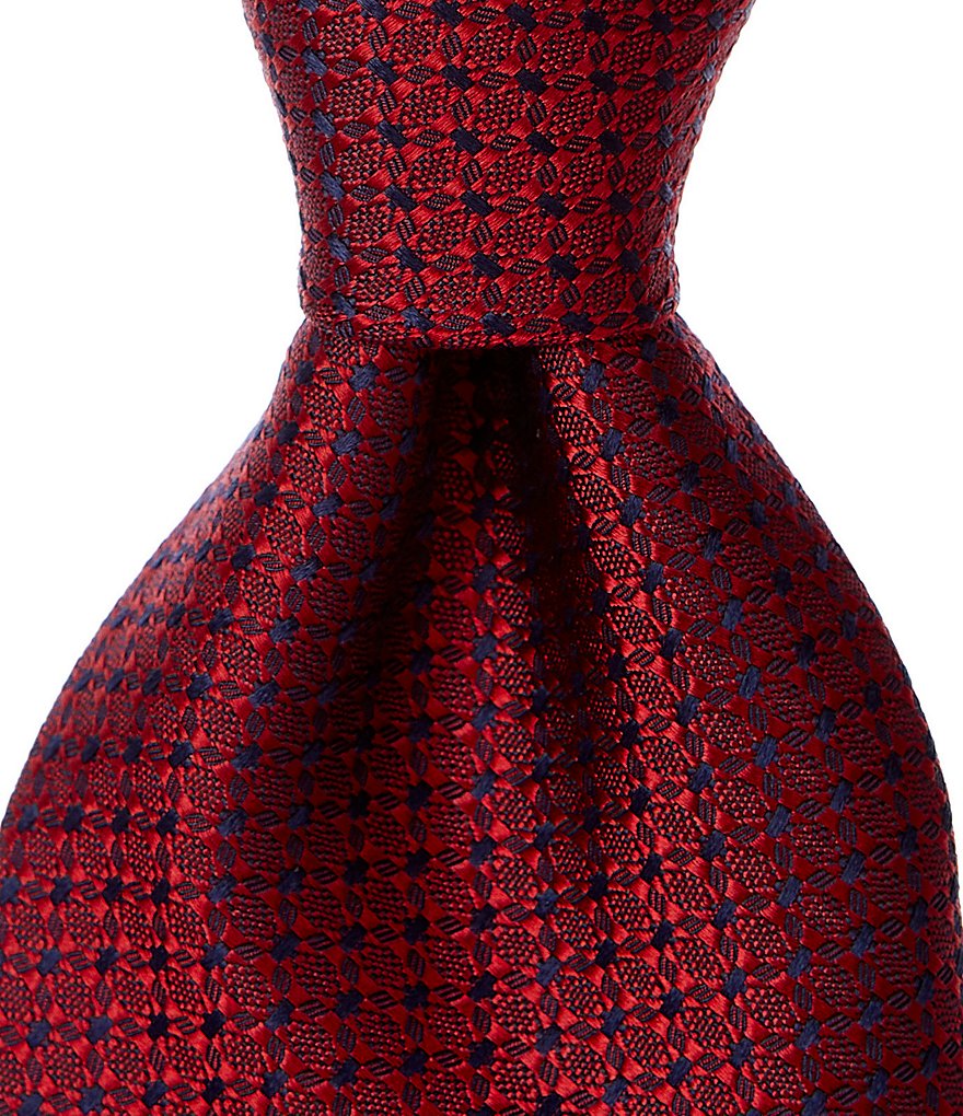 Hart Schaffner Marx Dimmit Solid Non-Solid Traditional 3 1/4#double; Silk Tie