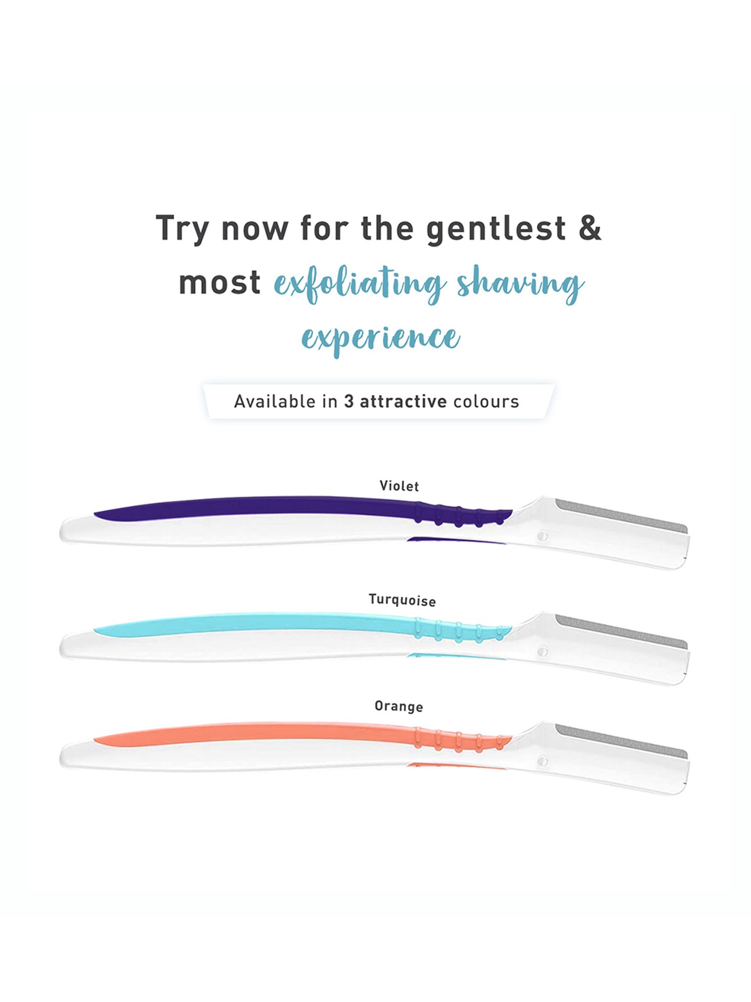 Sirona Precision Shave Eyebrow & Face Razor for Women - 3 Razors