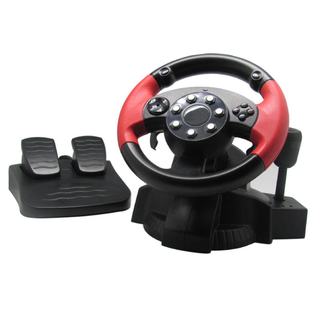 Racing Driving Game Steering Wheel Brake Pedal Kit with CAT5e Cable