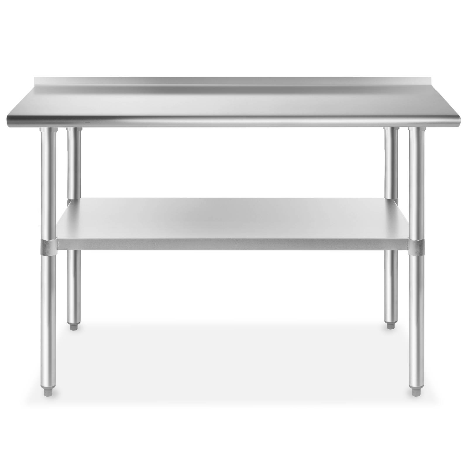GRIDMANN NSF Stainless Steel Commercial Kitchen Prep & Work Table w/ Backsplash - 30 in. x 72 in.