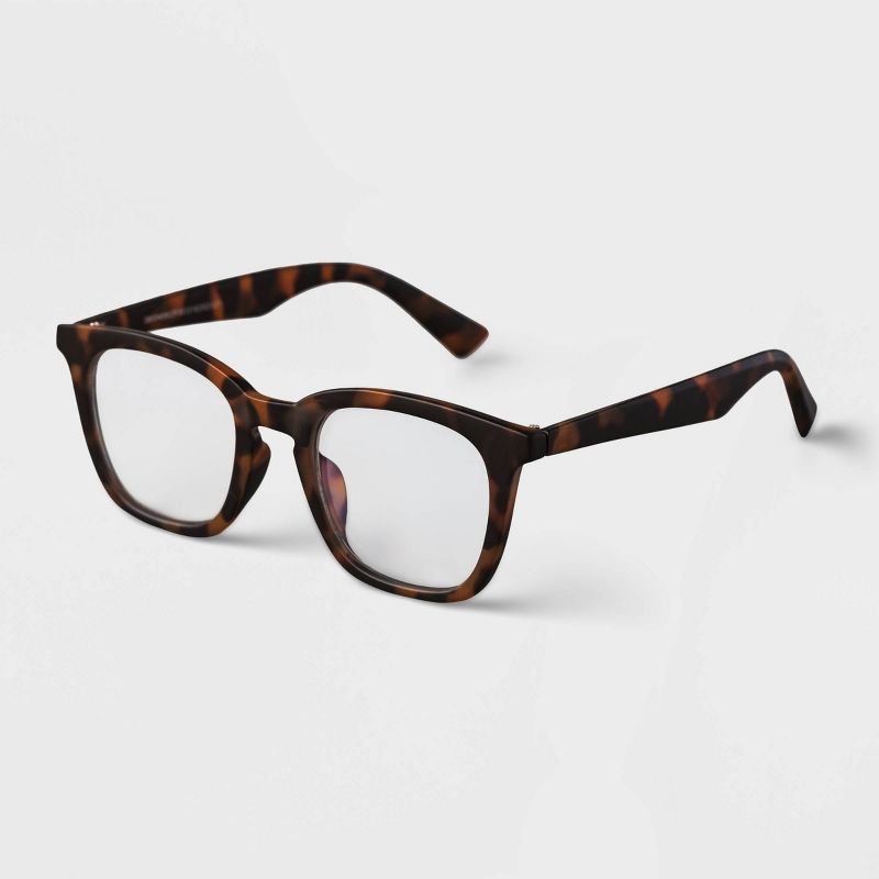 Women's Cateye Blue Light Filtering Glasses - A New Day™ Dark Brown