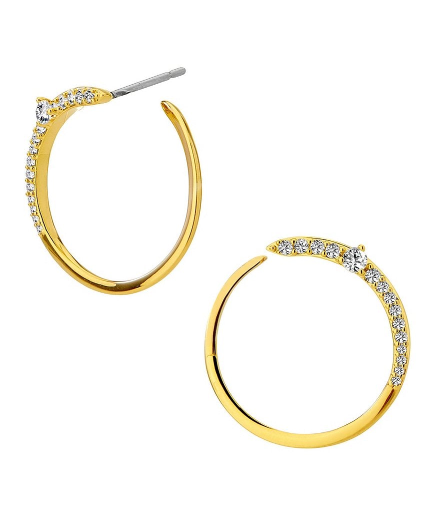 Nadri Wrap Around Hoop Earrings