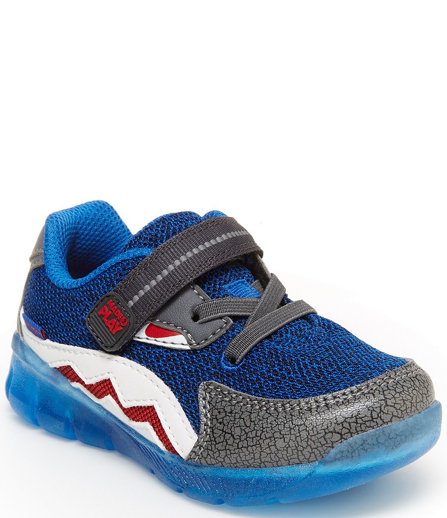 Stride Rite Boys' Lighted Shark Made2Play Washable Sneakers (Infant)