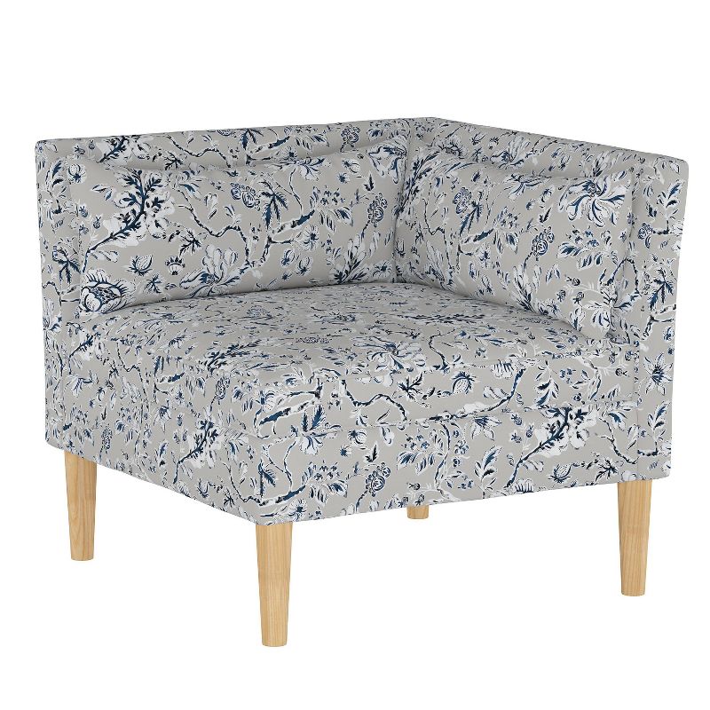 Corner Chair Indian Blockprint Gray - Threshold™