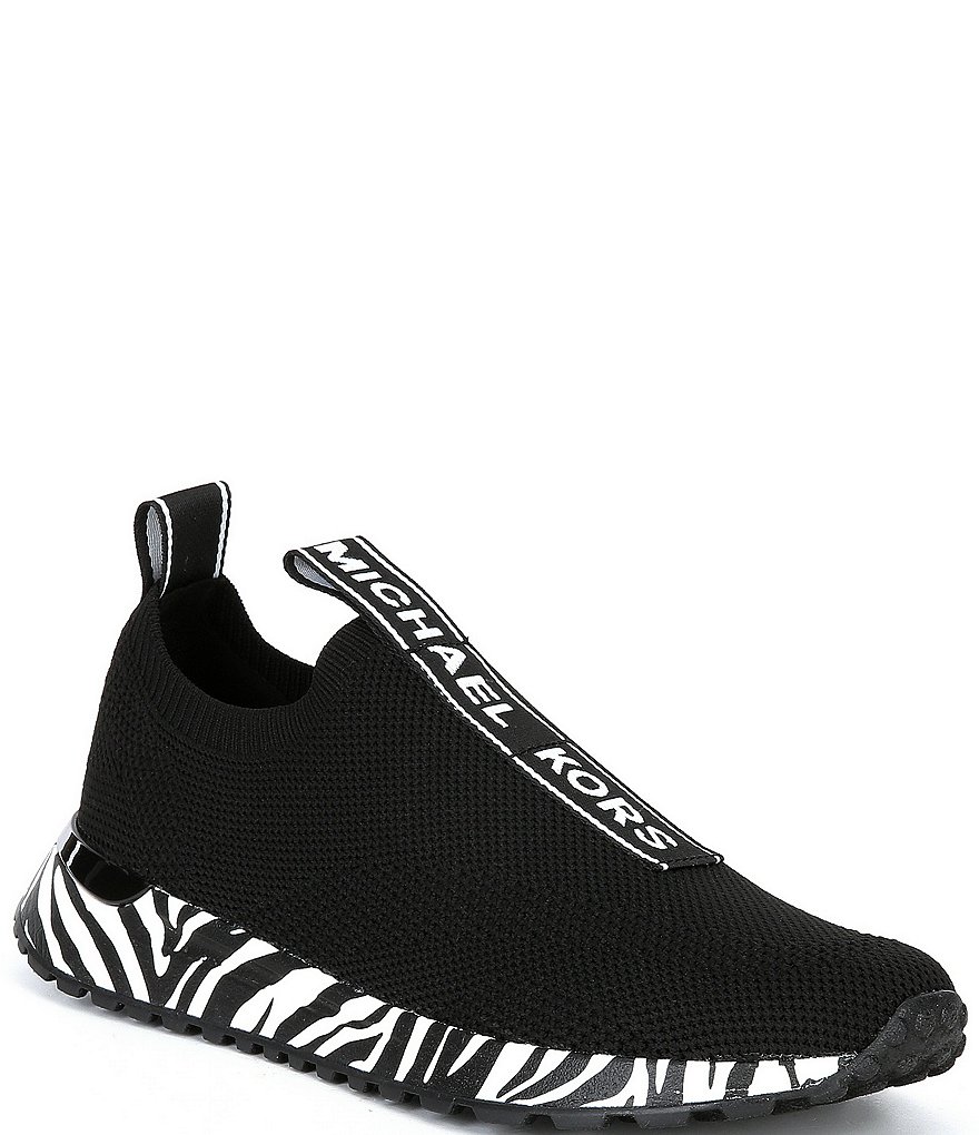 MICHAEL Michael Kors Bodie Stretch Knit Zebra Sole Slip-Ons