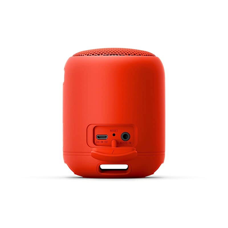 SRS-XB12 Mini Bluetooth Speaker Loud Extra Bass Portable Wireless Speaker with Bluetooth -Loud Audio for Phone Calls- Small Waterproof and Dustproof Travel Music Speakers Red SRS-XB12/R