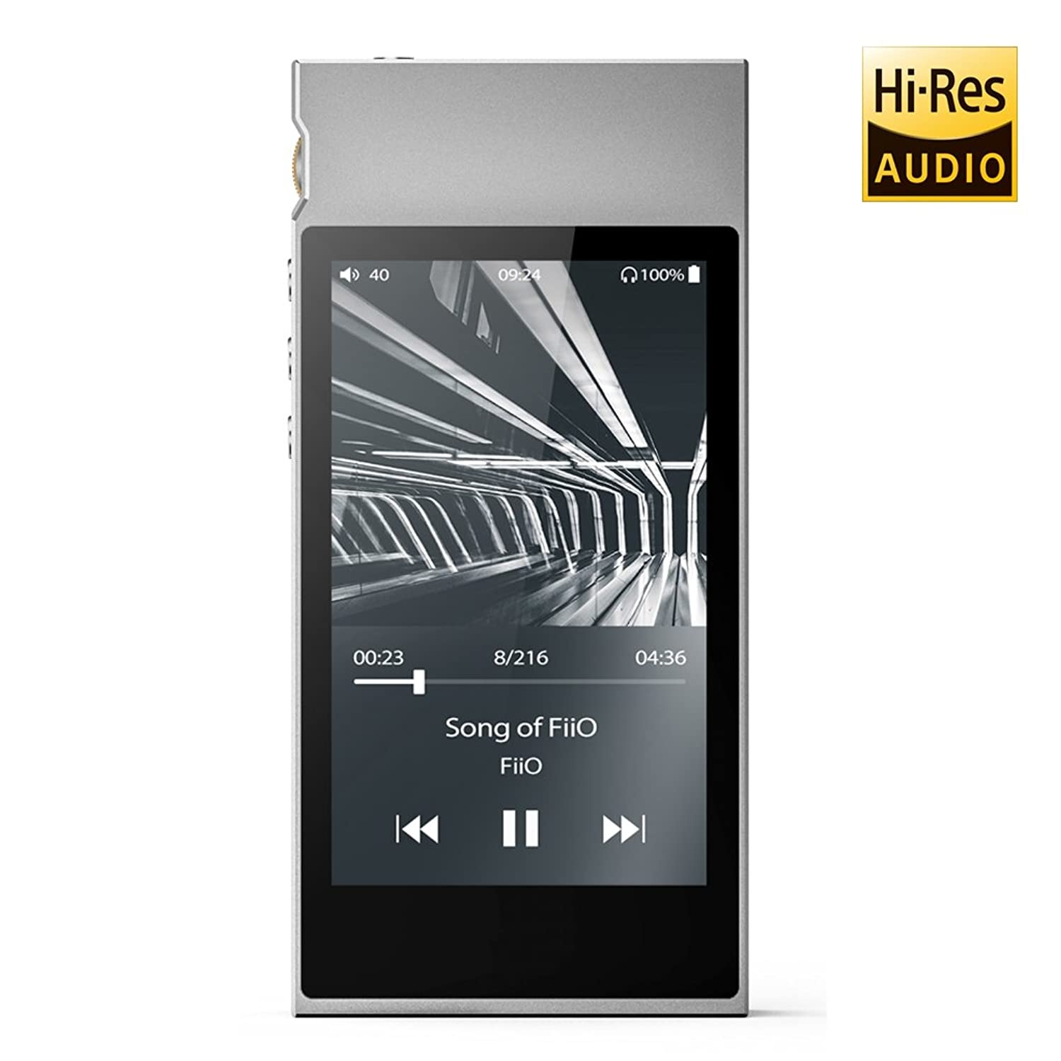 FiiO M7 High Resolution Lossless Music Player with aptX, aptX HD, LDAC HiFi Bluetooth, FM Radio and Full Touch Screen (Silver) &hellip;
