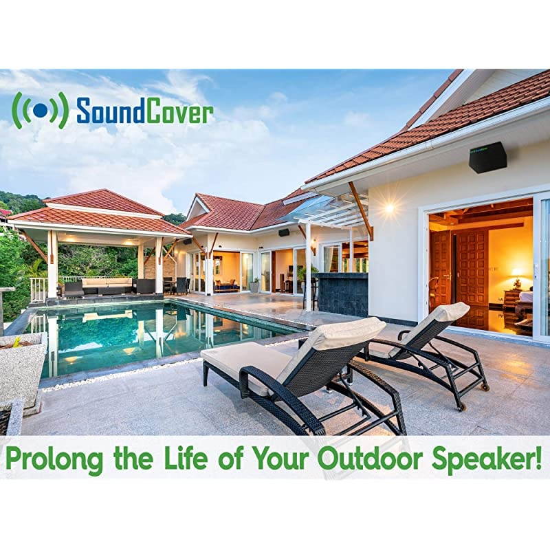 Compact Outdoor Speaker Covers - Protection & Storage Bags fit Klipsch Kho-7, Polk Atrium 5, Herdio 5.5" & Pyle 5.5 Bluetooth Speakers - (MAX Size: Height 10.4" X Width 6.7" X Depth 8.3")