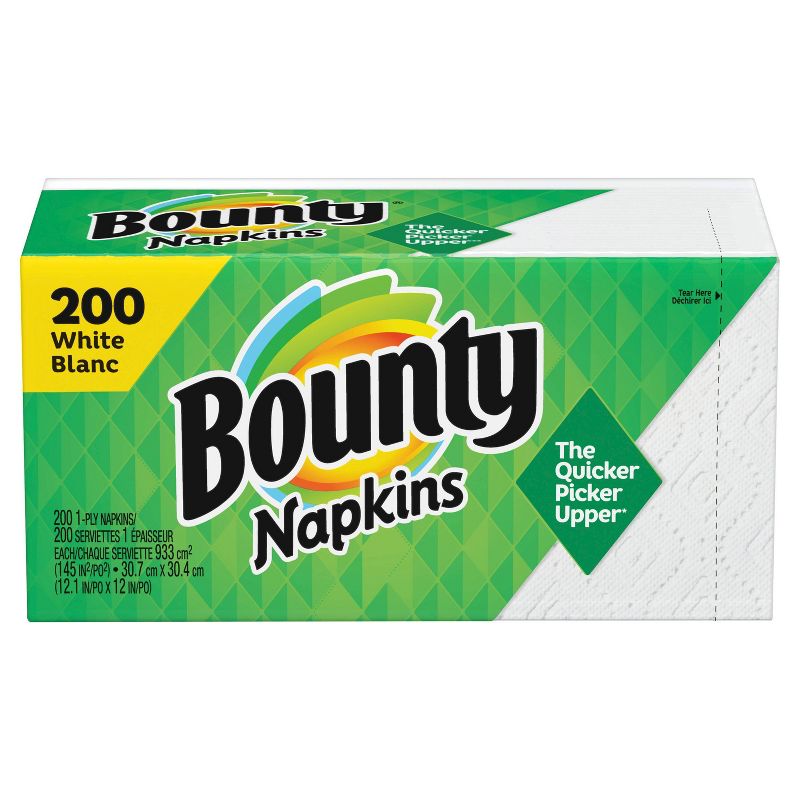 Bounty Paper Napkins - White - 200ct