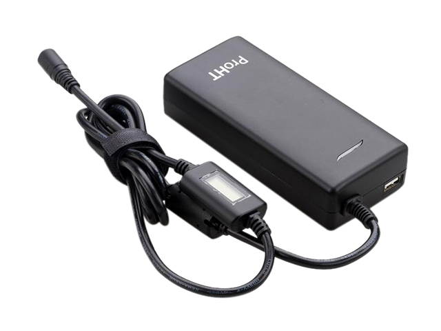 ProHT 03259 120W Slim Design Universal Notebook Adapter with 8 Tips with LCD Voltage Indicator