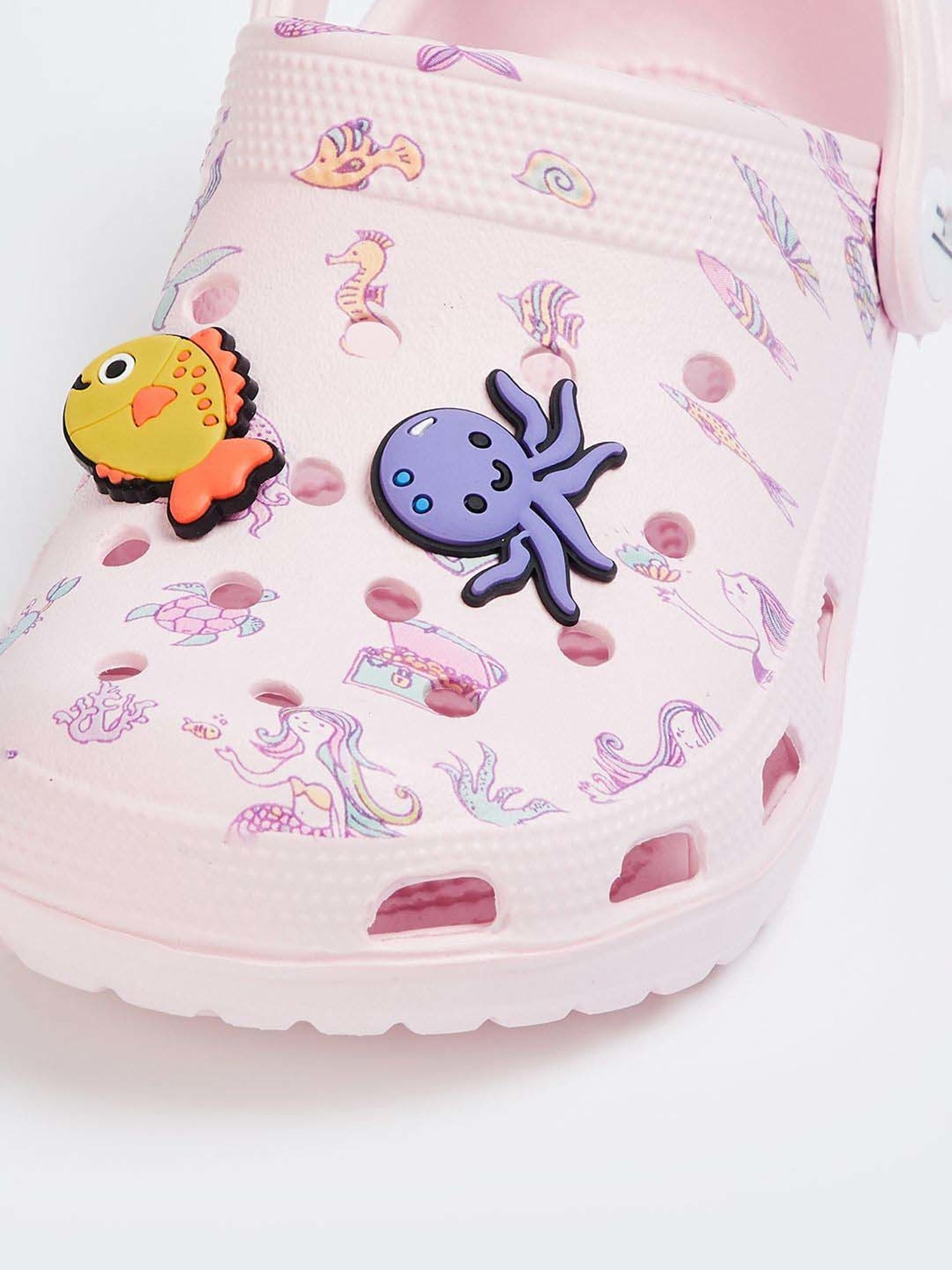 Landmark Girls Pink Back Strap Clogs