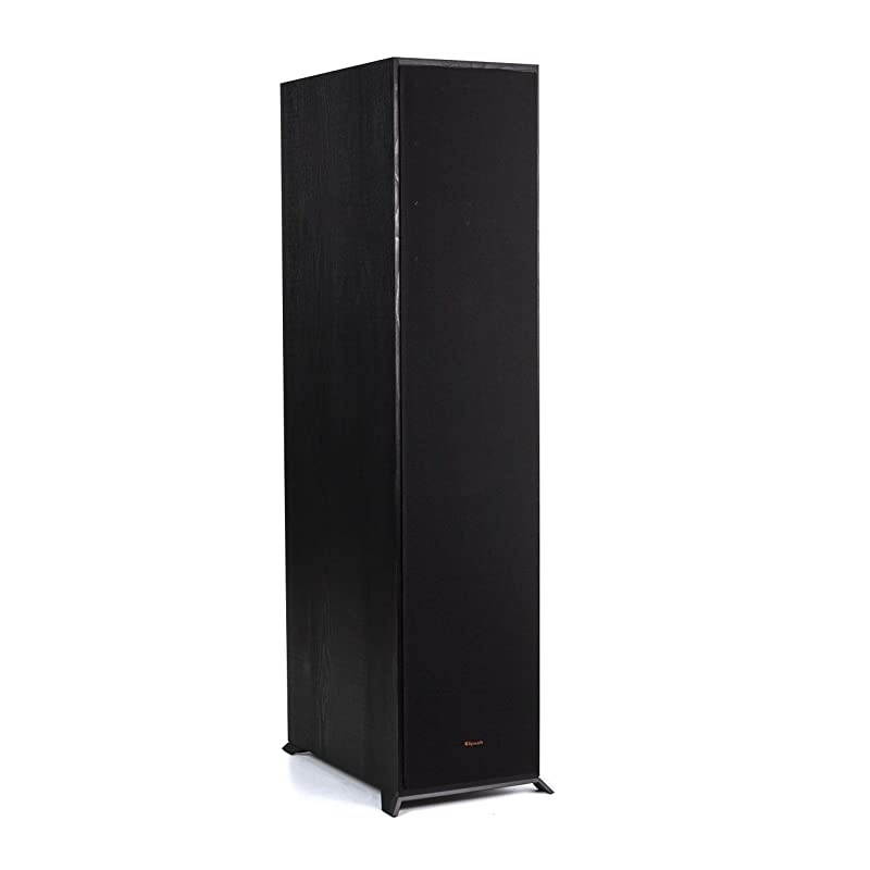 Reference R 820F Floorstanding Speaker for Home Theater Systems with 8 Dual Woofers Tower Speakers with Bass Reflex via Rear Firing Tractrix Ports in Black