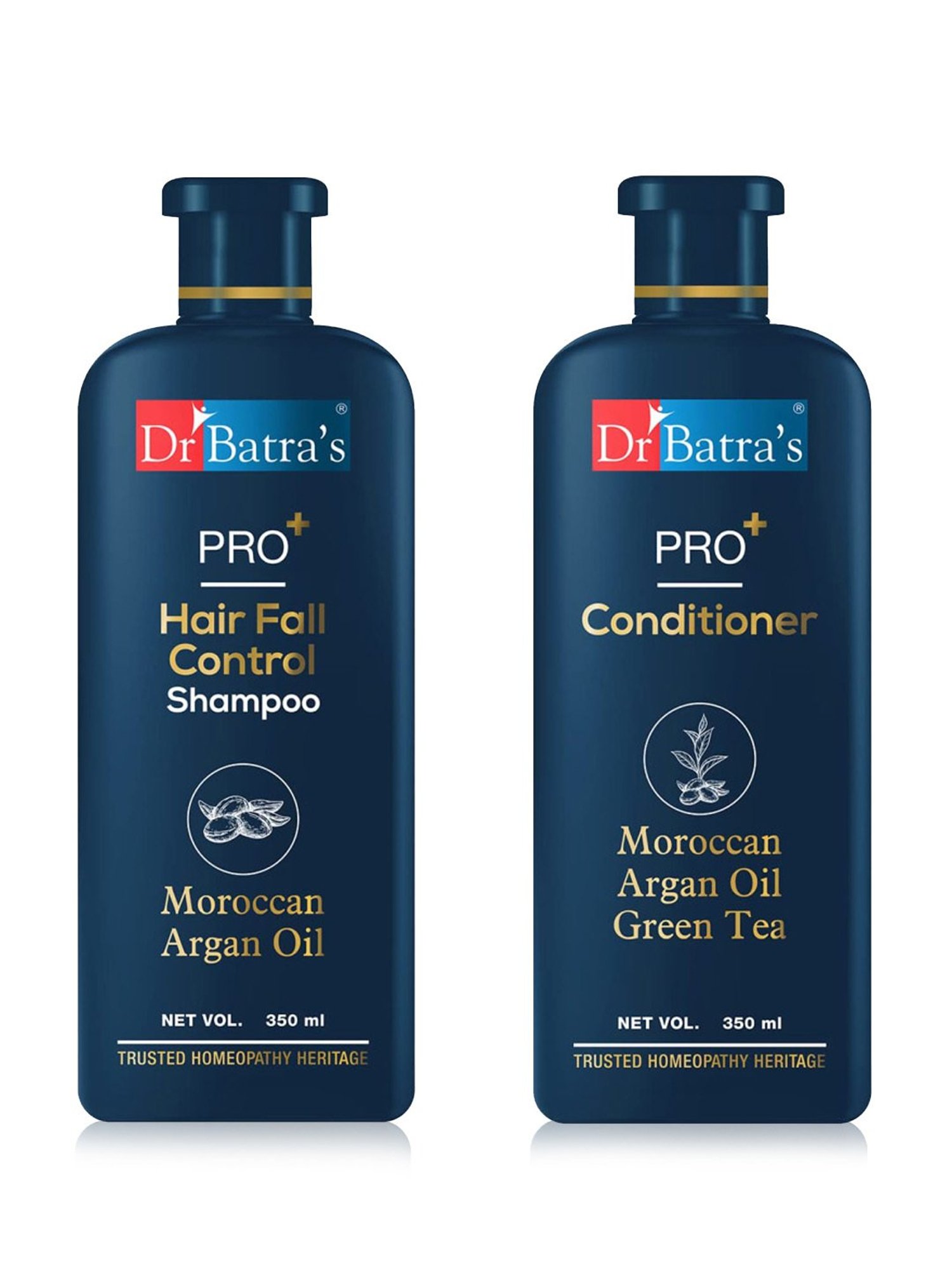 Dr Batra's PRO+ Hair Fall Control Shampoo with PRO+ Conditioner Each - 350 ml