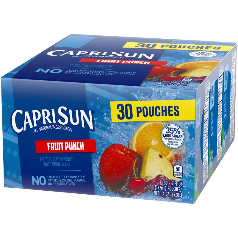 Capri Sun Fruit Punch Value Pack - 30pk/6 fl oz Pouches