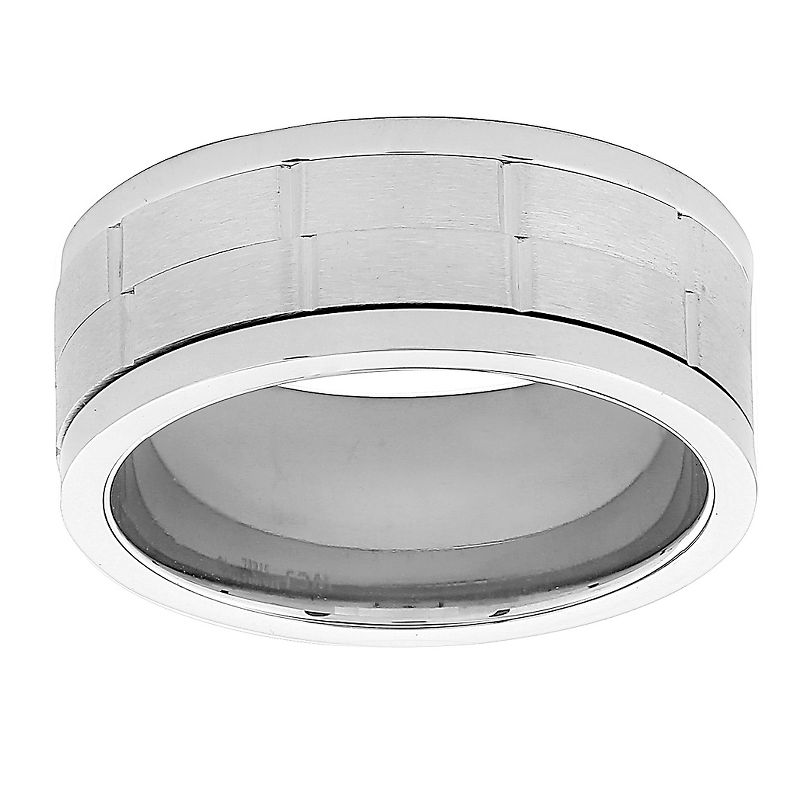 Men's West Coast Jewelry Stainless Steel Brown Leather Braided and Beaded Bracelet