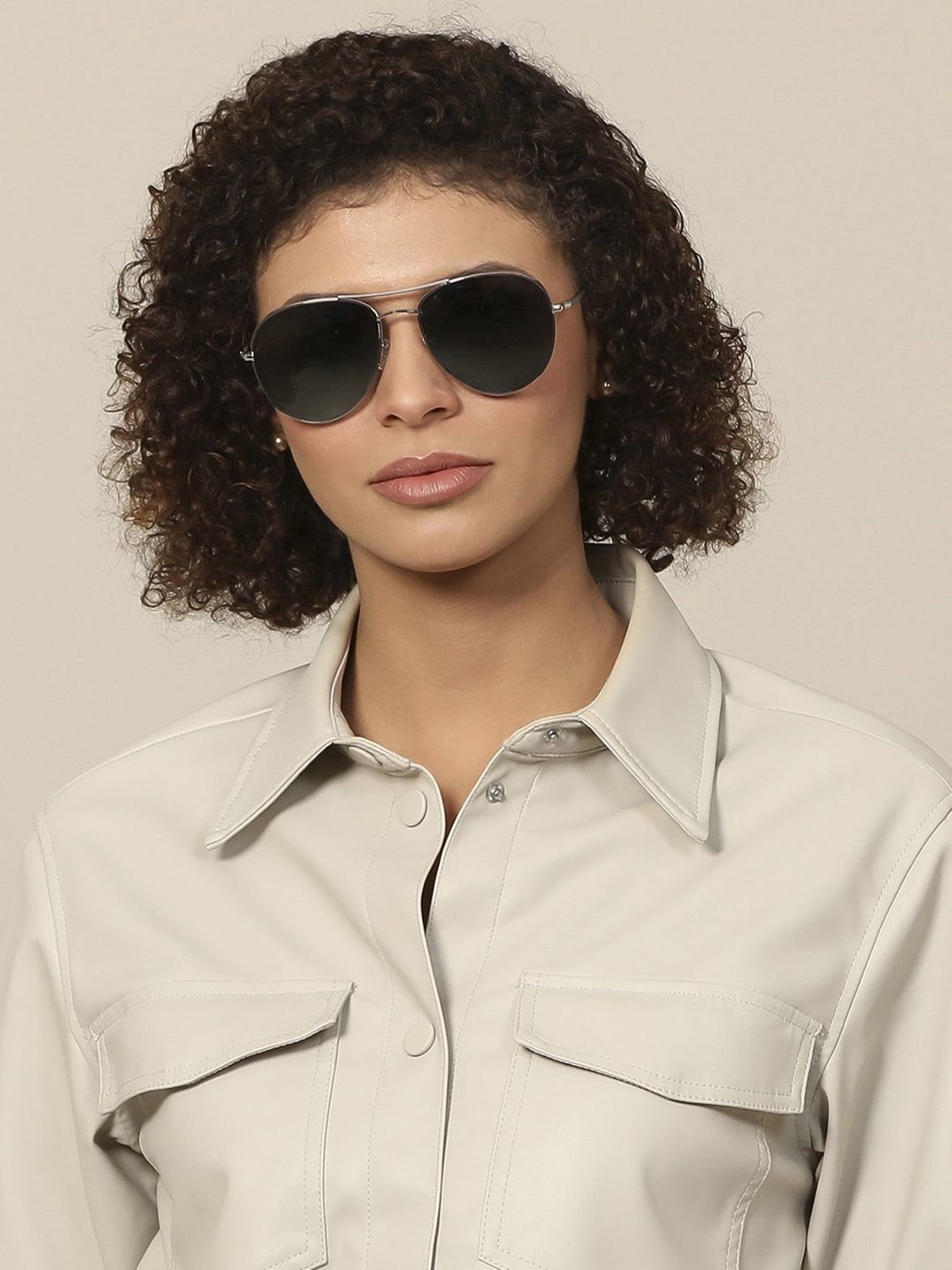 John Jacobs JJ S12971 Grey Polarized Aviator