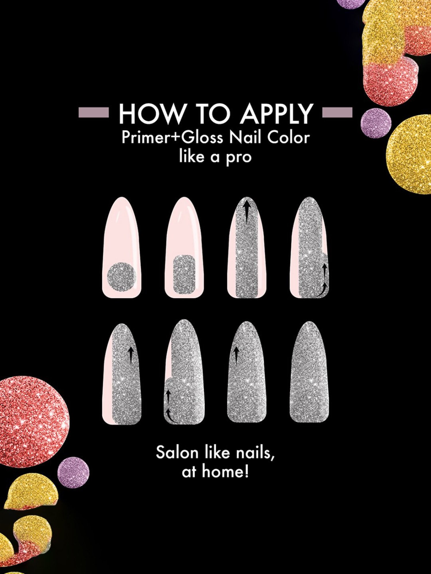 Lakme Glitterati Collection Shine Nail Color Silver Dust - 6 ml