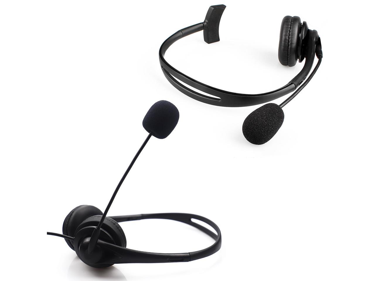 Ackmioxy USB Telephone Headset with Microphone Computer PC Headset Business Headphone for Skype Chat, Link, Online Learing, Conference Calls, Voice Chat, Softphones Call, Gaming etc for PC Laptops