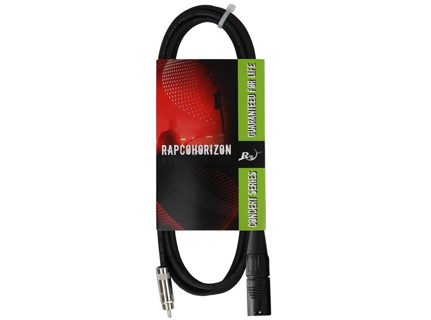 RapcoHorizon XLR Male to RCA (3 ft)