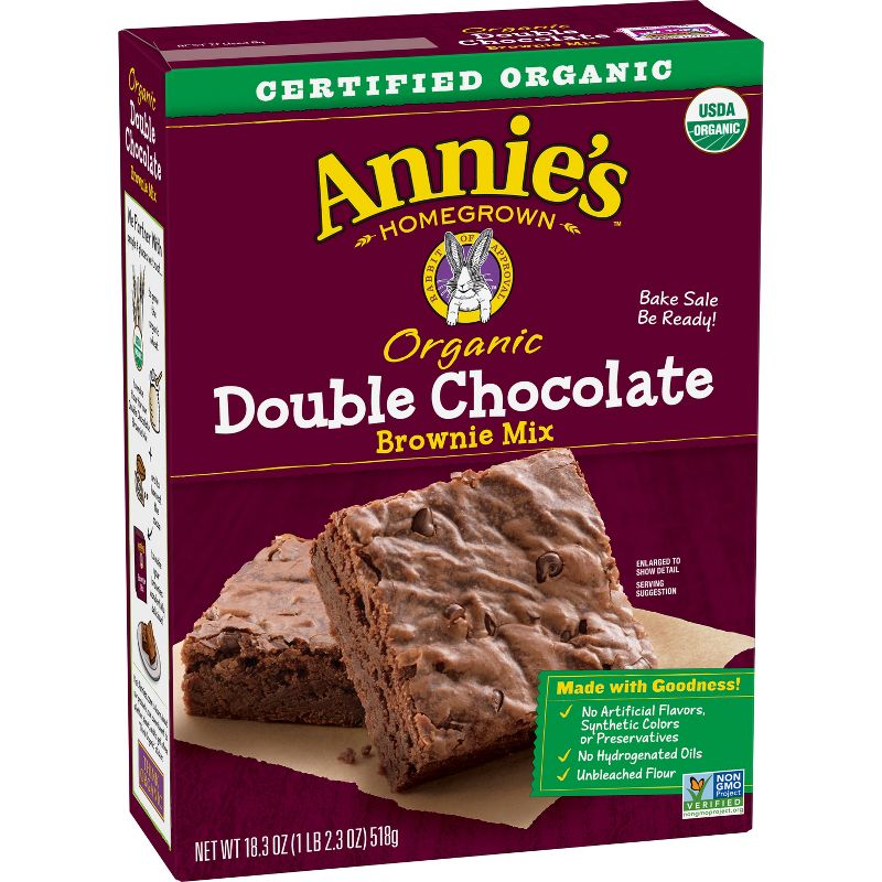 Annie's Organic Double Chocolate Brownie Mix - 18.3oz