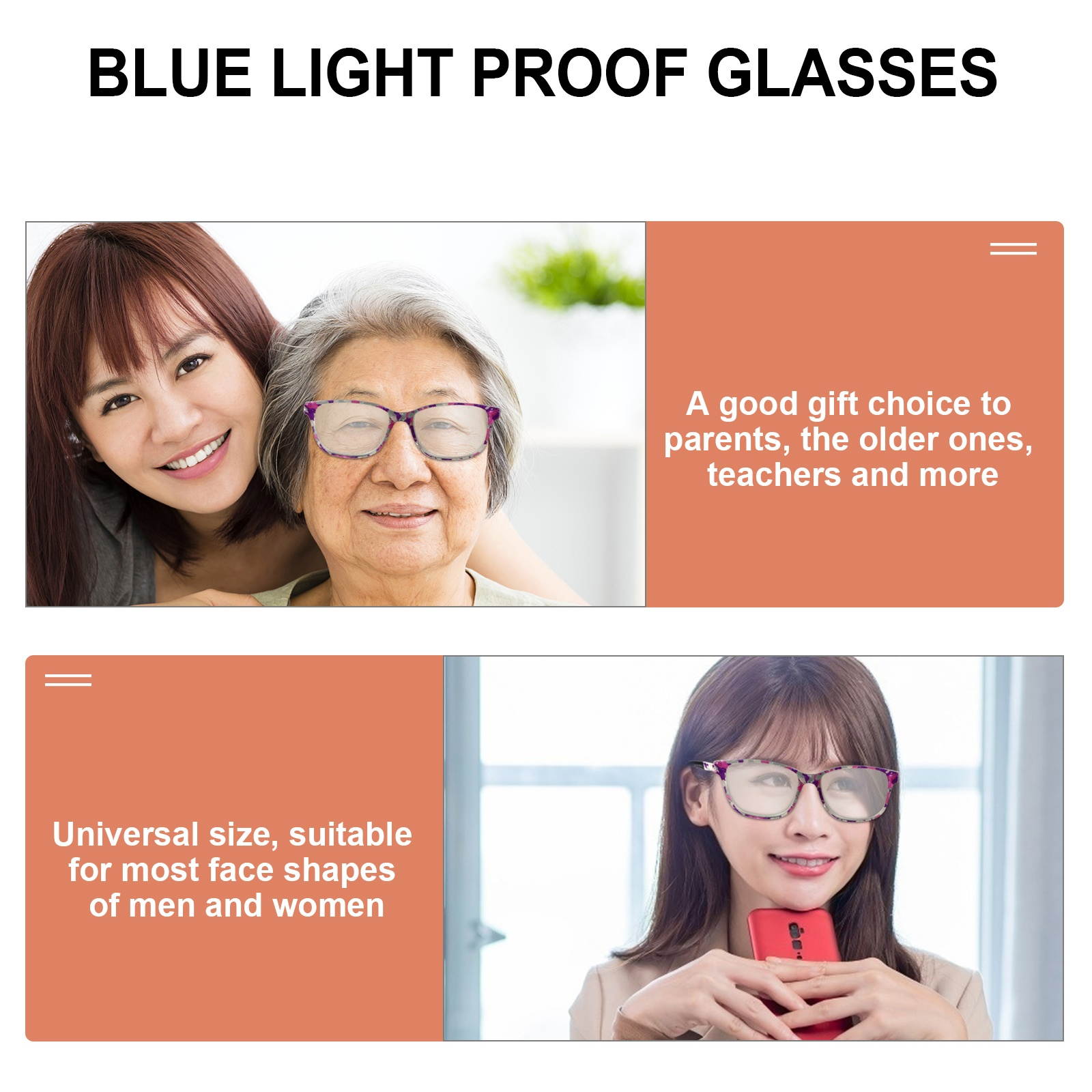 Anti Blue Light Gaming Glasses Computer Blocking UV Protection Filter