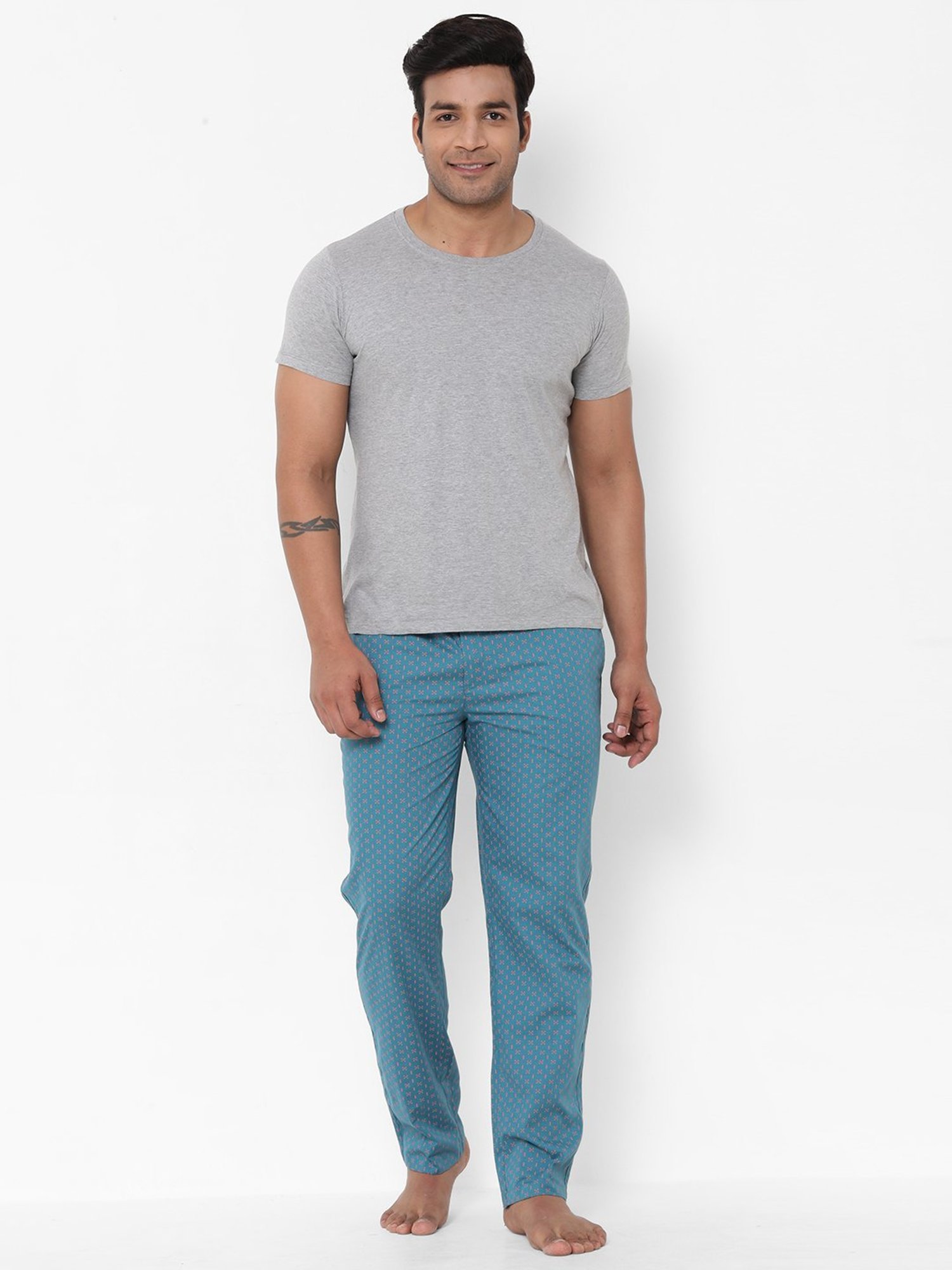 Crimsoune Club White Cotton Regular Fit Printed Lounge Shorts