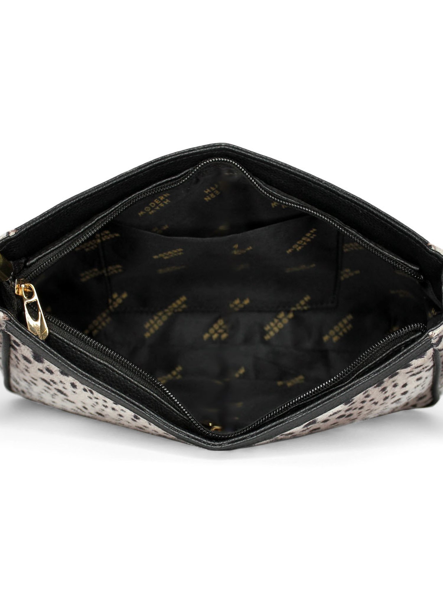 Modern Myth Black Animal Effect Medium Shoulder Bag