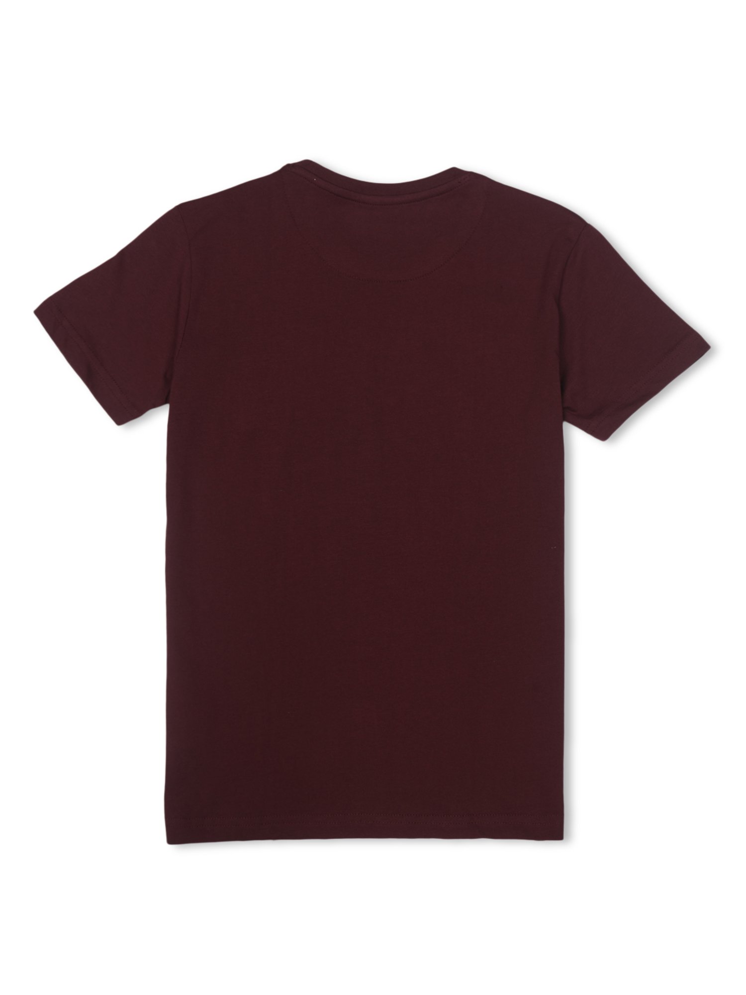 Palm Tree Kids Maroon Printed  T-Shirt