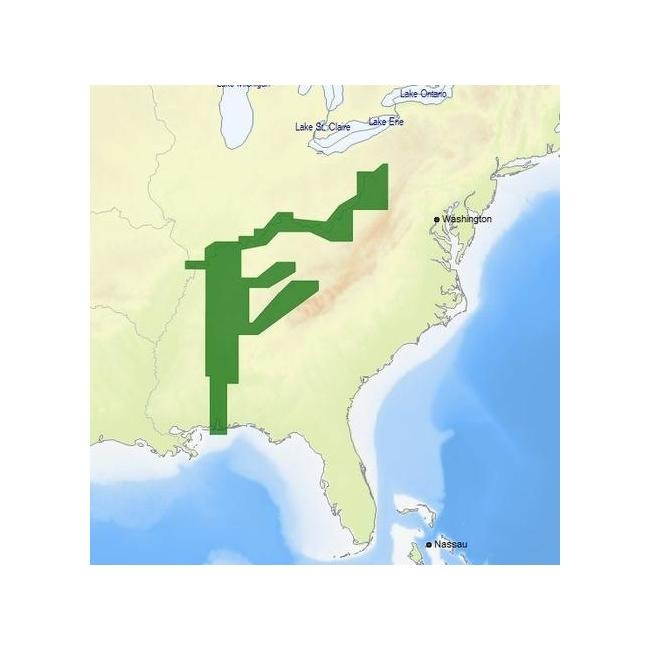 C-MAP M-NA-D039 4D MICROSD US RIVERS OH, TN-TOM, CUMBERLAND