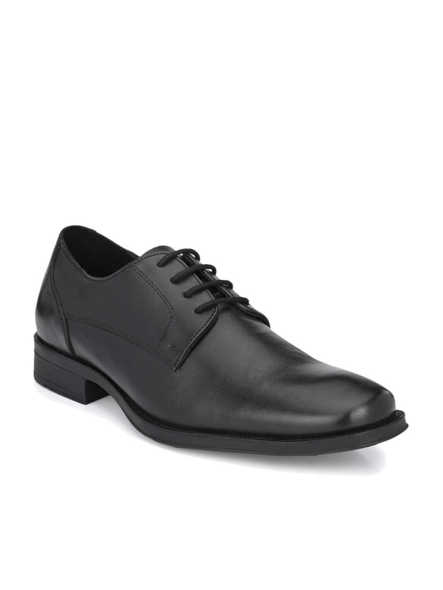 Delize Men's Black Derby Shoes